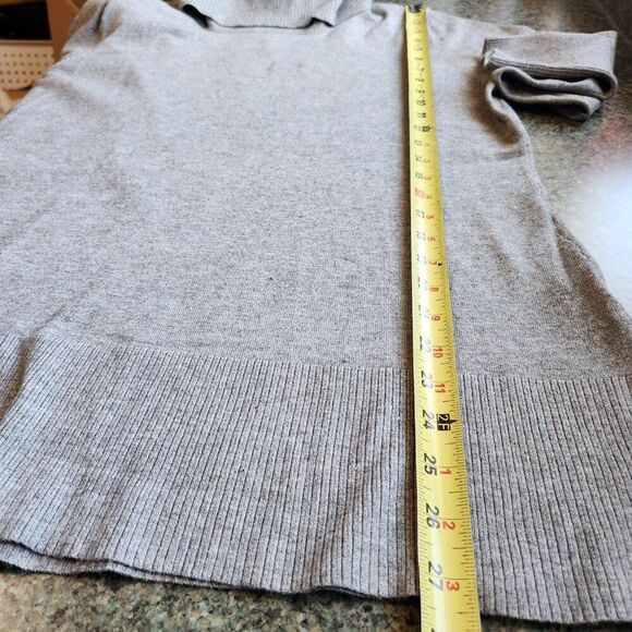 NorthStyle Gray Cowl Neck Long Sleeve Sweater Women L Rayon Polyester - Picture 5 of 11